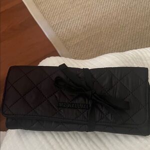 MZ Wallace Black Quilted Cosmetic Roll
